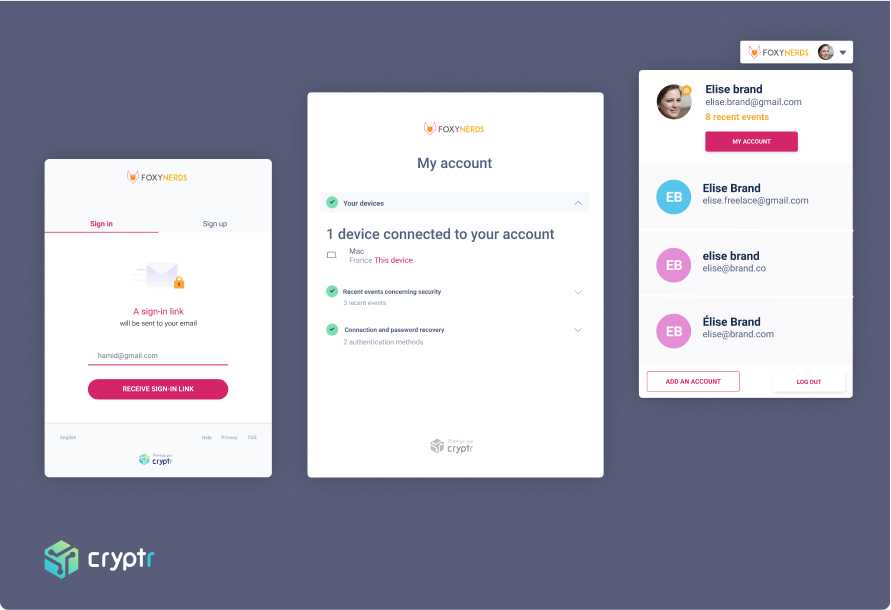 Cryptr users as a service